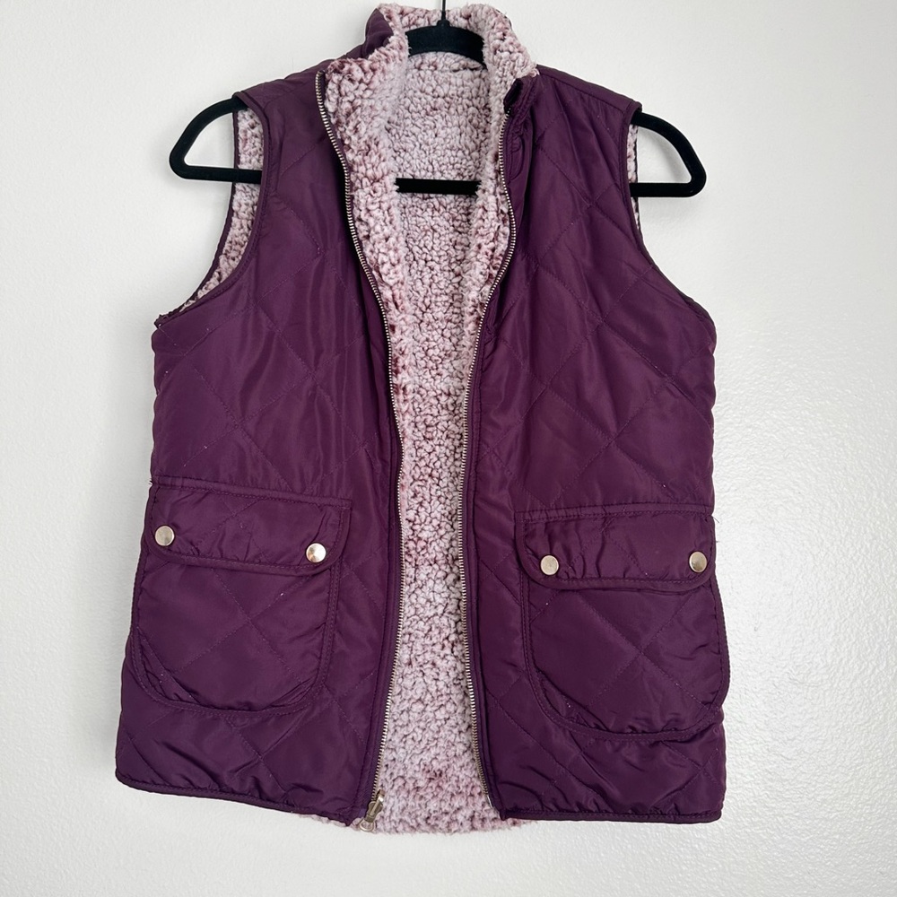 Reversible Quilted/Sherpa Vest